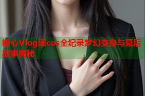 糖心Vlog瑶cos全纪录梦幻变身与幕后故事揭秘