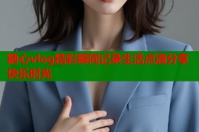 糖心vlog精彩瞬间记录生活点滴分享快乐时光