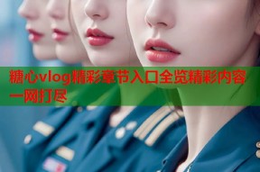 糖心vlog精彩章节入口全览精彩内容一网打尽