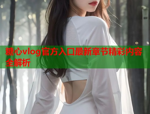 糖心vlog官方入口最新章节精彩内容全解析  第1张