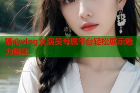糖心vlog女演员专属平台轻松展示魅力瞬间