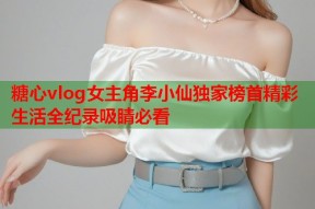糖心vlog女主角李小仙独家榜首精彩生活全纪录吸睛必看