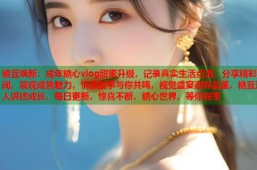 糖豆焕新：成年糖心vlog甜蜜升级，记录真实生活点滴，分享精彩瞬间，展现成熟魅力，情感故事与你共鸣，视觉盛宴邀你品鉴，糖豆达人讲述成长，每日更新，惊喜不断，糖心世界，等你探索