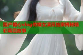国产糖心vlog传媒女演员独家揭秘精彩幕后故事