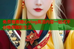 免费观看糖心vlog高清内容一站式平台畅享精彩生活