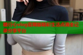 糖行心vlog官网版精彩生活点滴全记录分享平台