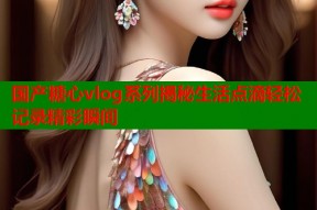 国产糖心vlog系列揭秘生活点滴轻松记录精彩瞬间