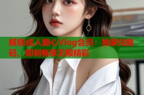 解锁成人糖心Vlog会员：独家兑换码，即刻畅享无限精彩