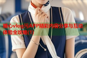 糖心vlog污APP精彩内容分享与互动体验全攻略(1)