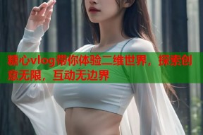 糖心vlog带你体验二维世界，探索创意无限，互动无边界