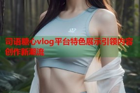 司语糖心vlog平台特色展示引领内容创作新潮流