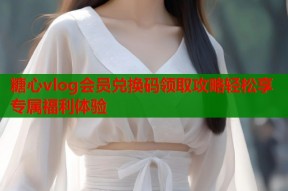 糖心vlog会员兑换码领取攻略轻松享专属福利体验