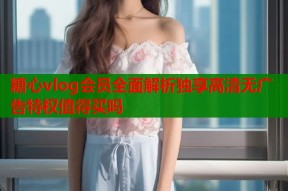 糖心vlog会员全面解析独享高清无广告特权值得买吗