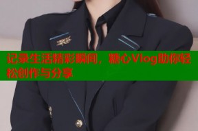 记录生活精彩瞬间，糖心Vlog助你轻松创作与分享