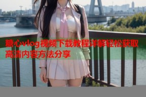 糖心vlog视频下载教程详解轻松获取高清内容方法分享