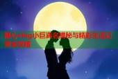 糖心vlog小巨真名揭秘与精彩生活记录全攻略