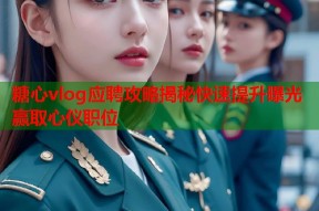 糖心vlog应聘攻略揭秘快速提升曝光赢取心仪职位