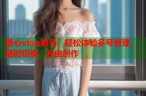 糖心vlog租号，轻松体验多号管理，随时切换，自由创作