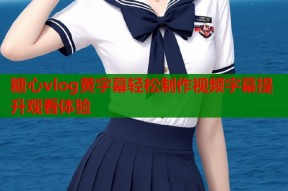 糖心vlog黄字幕轻松制作视频字幕提升观看体验
