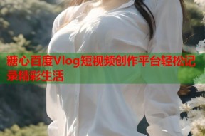 糖心百度Vlog短视频创作平台轻松记录精彩生活