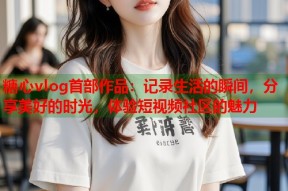 糖心vlog首部作品：记录生活的瞬间，分享美好的时光，体验短视频社区的魅力