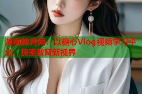 湖南教育网：以糖心Vlog视频学习平台，探索教育新视界