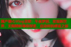 国产糖心Vlog灵犀：午夜梦回，发现新世界，无限精彩等你探索，启动你的感官之旅