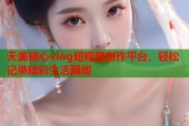 天美糖心vlog短视频创作平台，轻松记录精彩生活瞬间