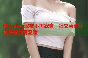 糖心vlog深夜不再寂寞，社交互动让你夜晚充满温暖