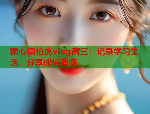 糖心唐伯虎vlog高三：记录学习生活，分享成长瞬间  第2张