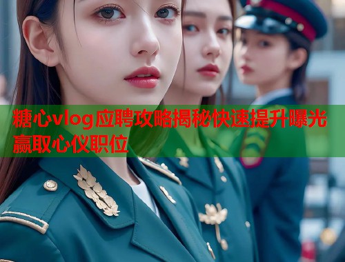 糖心vlog应聘攻略揭秘快速提升曝光赢取心仪职位  第1张