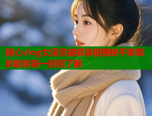糖心vlog女演员被抓真相揭秘平家爆料助你第一时间了解  第1张