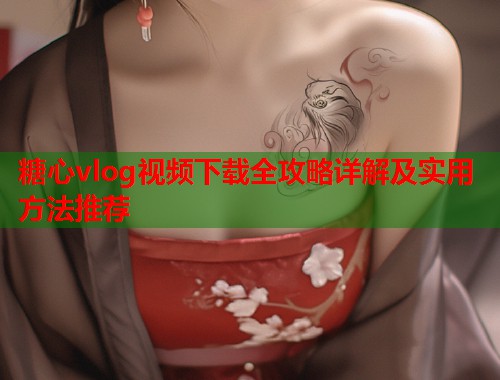 糖心vlog视频下载全攻略详解及实用方法推荐  第1张